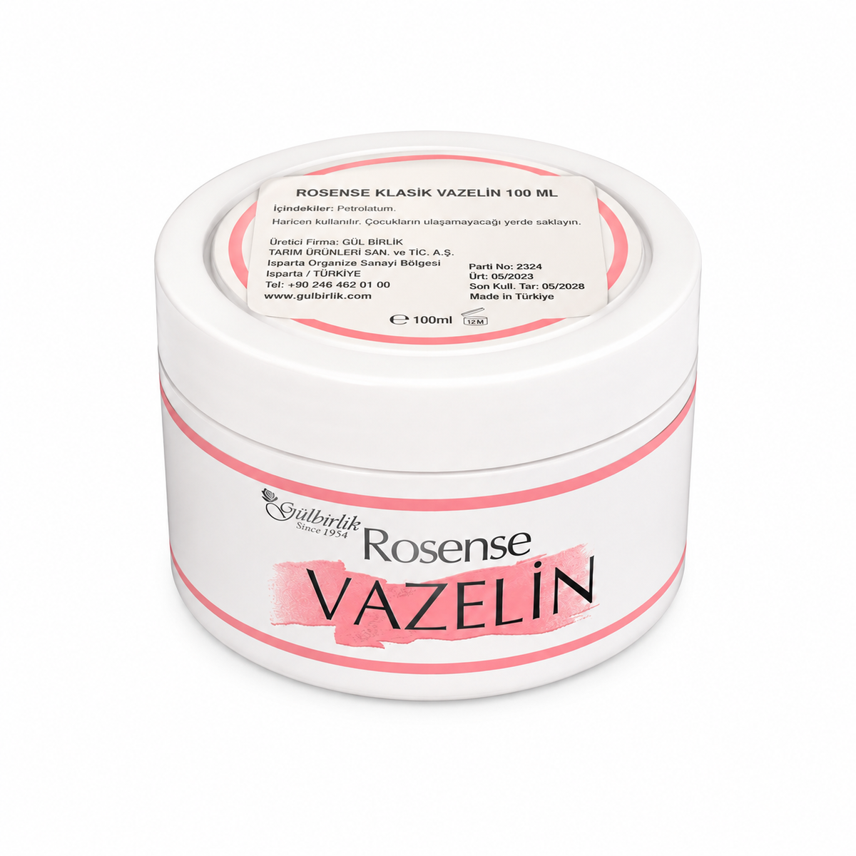Vaselină cosmetică Rosense, destinată îngrijirii și protejării pielii, 100 ml