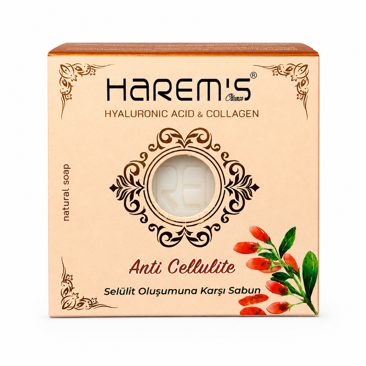 Săpun solid Harems anti-celulită cu extract de cafea și alge marine, 120 g din Turcia