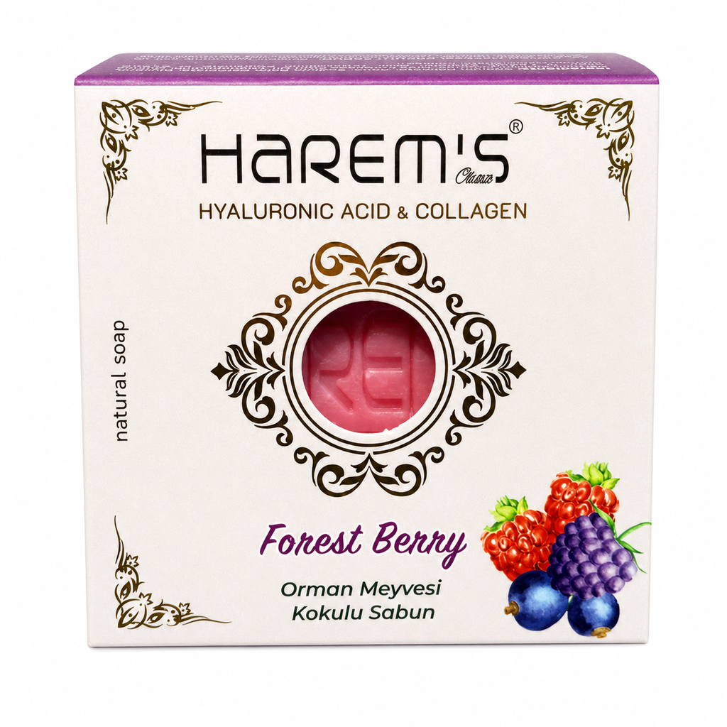 Săpun solid Harems cu fructe de pădure, destinat curățării pielii, 120 g