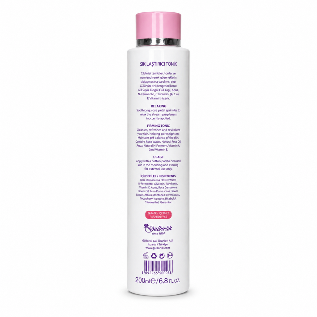Tonic facial pentru fermitate Rosense 200 ml | Trandafir de Damasc