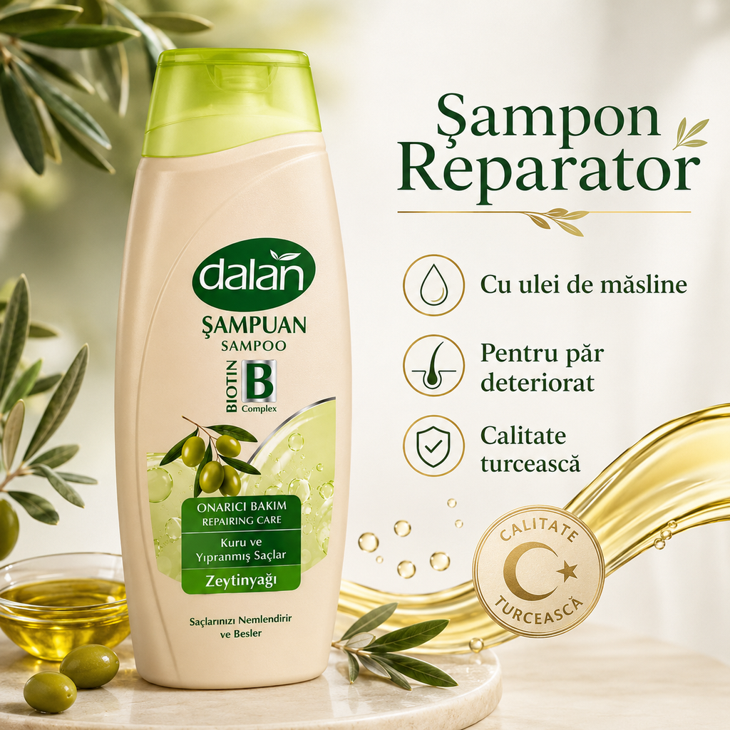 Șampon Dalan, reparator, destinat curățării și îngrijirii părului, 450 ml