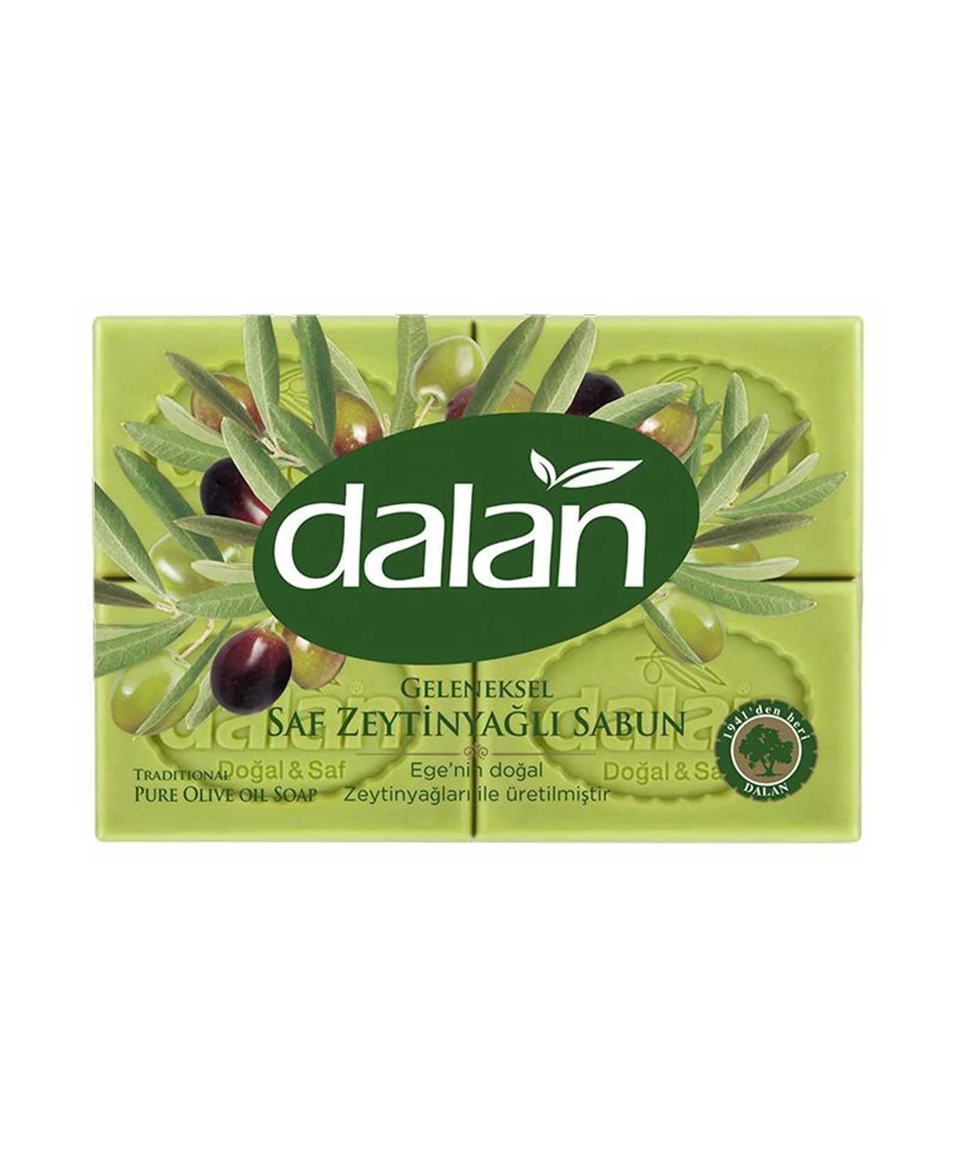 Săpun de baie Dalan, cu ulei de măsline, set 4 × 125 g, destinat curățării pielii, 4x125 g