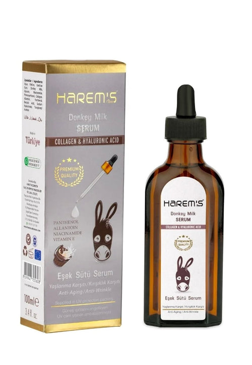 Ulei de îngrijire Harems cu lapte de măgăriță, 100 ml, pentru hrănirea și regenerarea pielii, produs cosmetic din Turcia