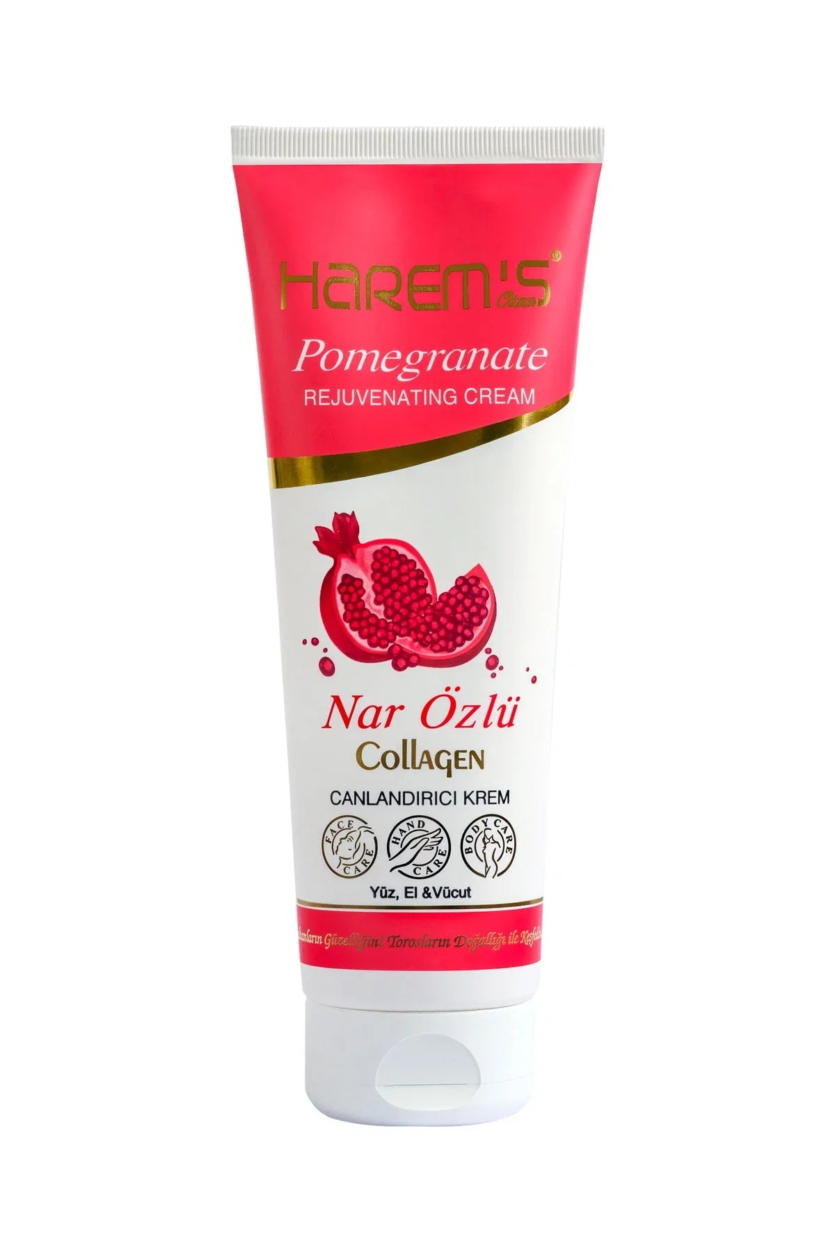 Cremă hidratantă Harems cu rodie, tub, destinată îngrijirii pielii, 250 ml