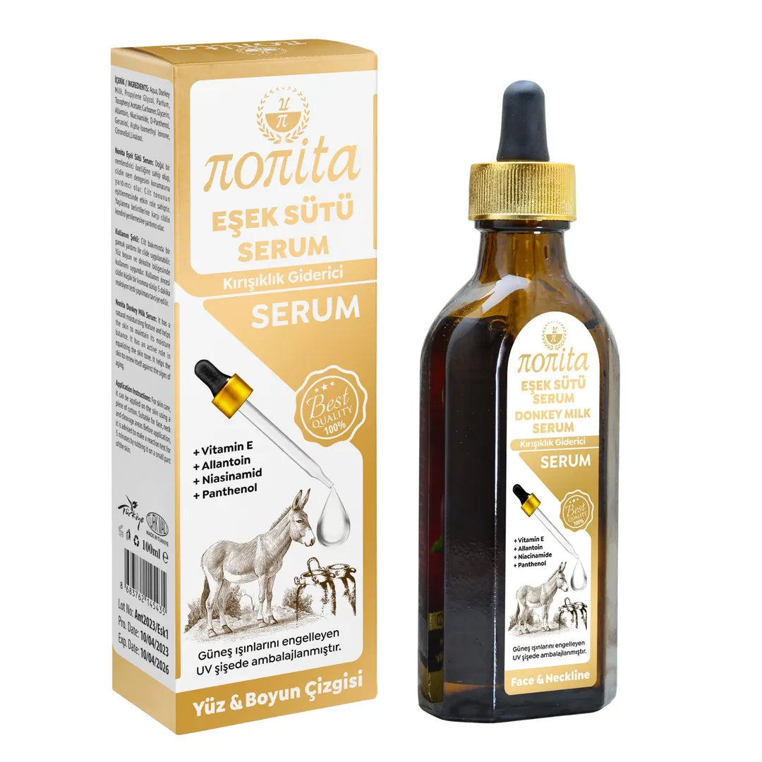 Serum cosmetic Nonita cu lapte de măgăriță, destinat completării rutinei de îngrijire, 100 ml