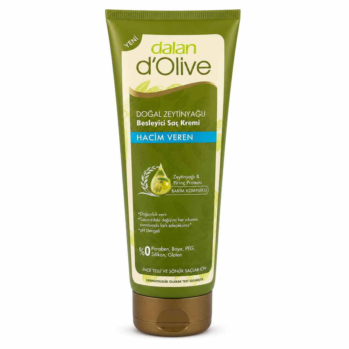 Balsam de păr Dalan cu ulei de măsline, pentru volum, destinat îngrijirii, descurcării și aranjării părului, 200 ml