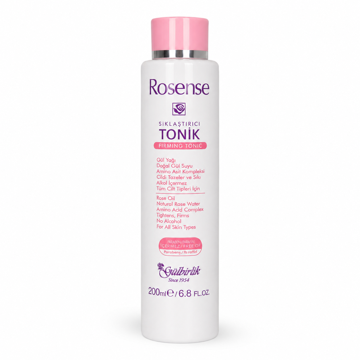 Tonic facial pentru fermitate Rosense 200 ml | Trandafir de Damasc