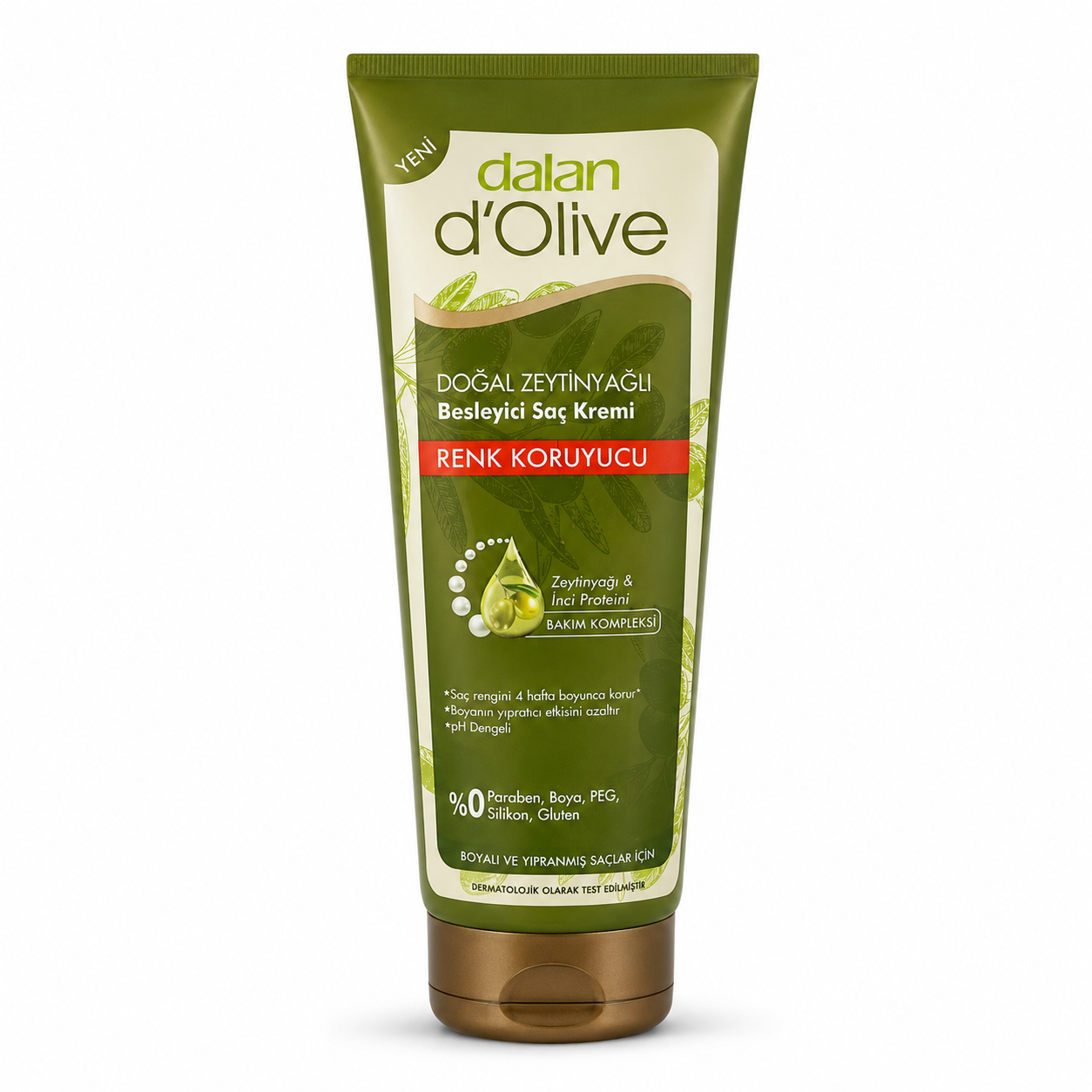 Balsam de păr Dalan cu ulei de măsline, pentru protecția culorii, destinat îngrijirii, descurcării și aranjării părului, 200 ml