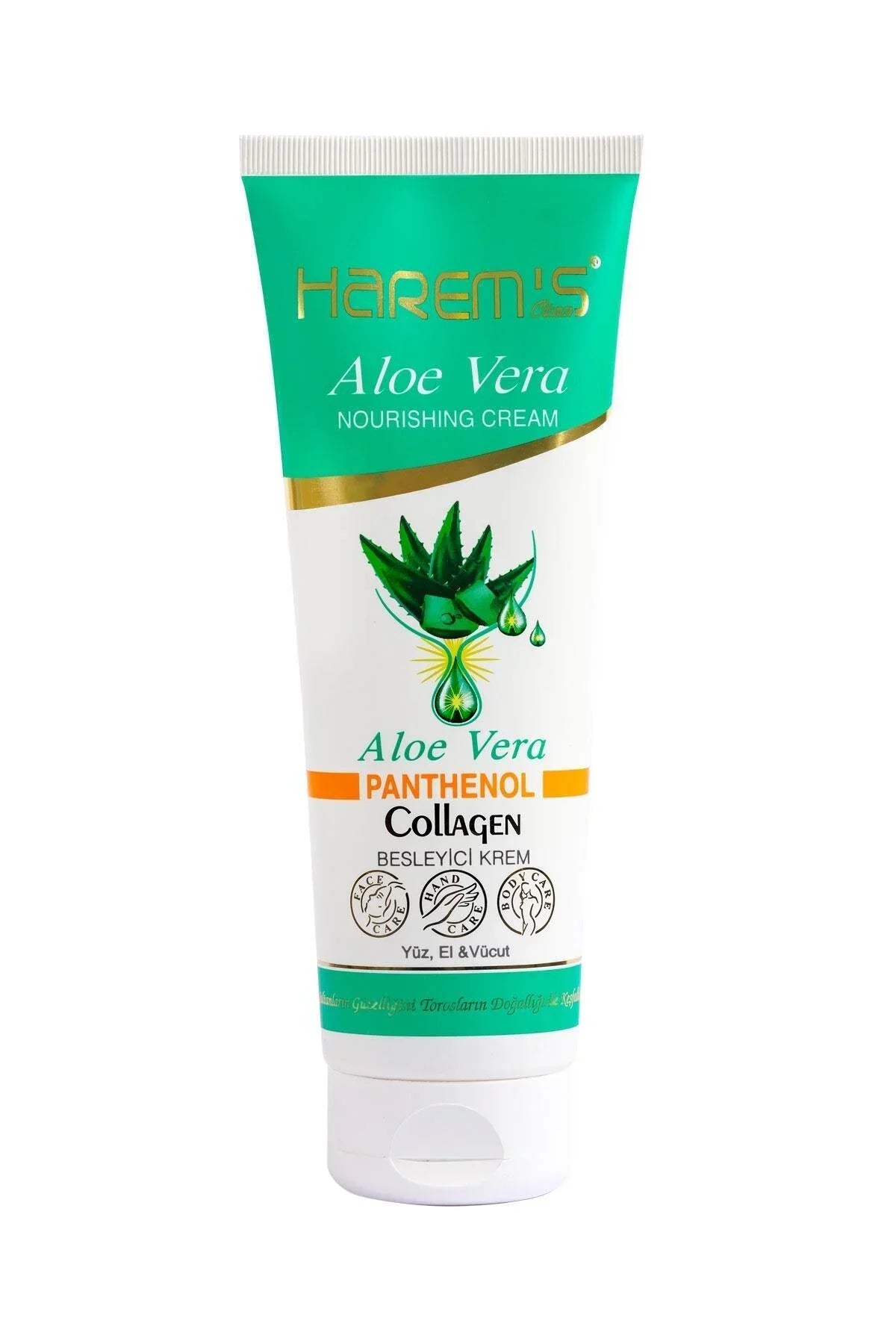 Cremă nutritivă Harems cu aloe vera tub 250 ml pentru îngrijirea pielii