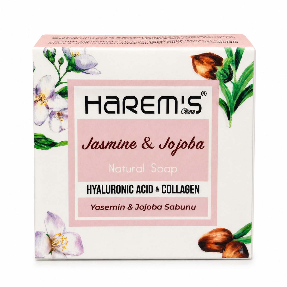 Săpun solid Harems cu iasomie și jojoba 120 g, săpun natural hidratant și parfumat din Turcia