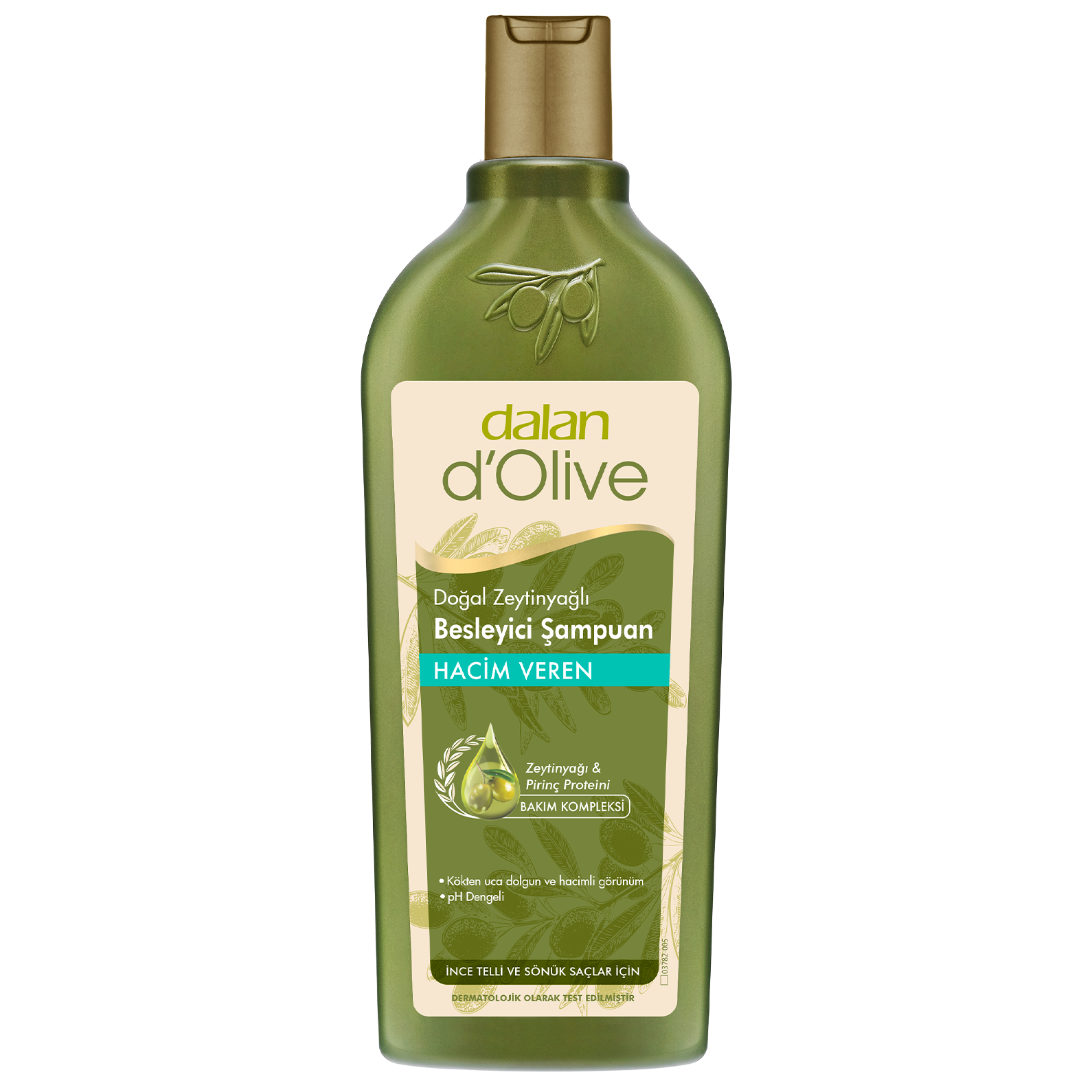 Șampon Dalan cu ulei de măsline, pentru volum, destinat curățării și îngrijirii părului, 400 ml