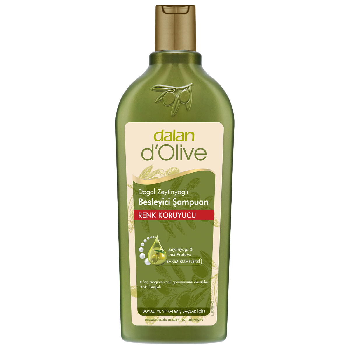 Șampon Dalan cu ulei de măsline, pentru protecția culorii, destinat curățării și îngrijirii părului, 400 ml