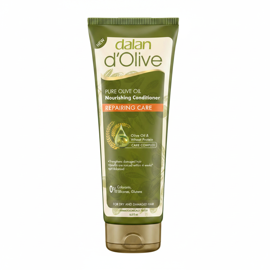 Balsam de păr Dalan cu ulei de măsline, îngrijire reparatoare, destinat îngrijirii, descurcării și aranjării părului, 200 ml