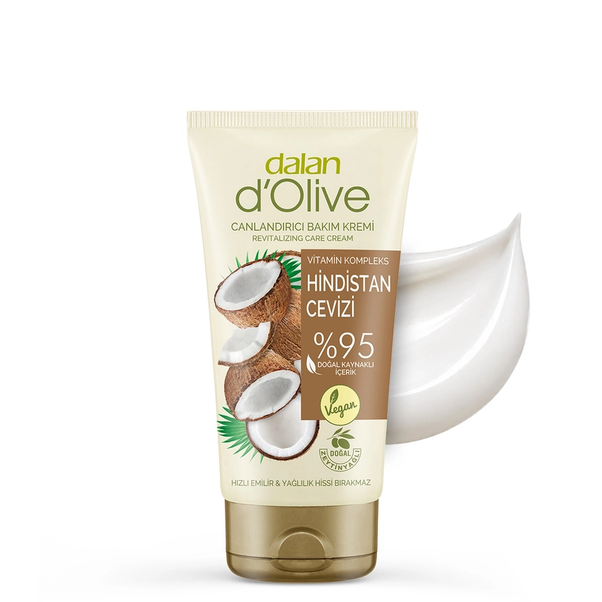 Cremă hidratantă Dalan cu ulei de cocos, tub, destinată îngrijirii pielii, 60 ml