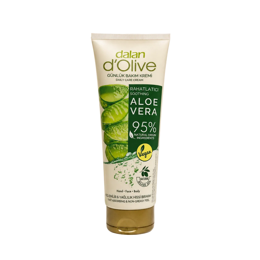 Cremă hidratantă Dalan cu aloe vera, tub, destinată îngrijirii pielii, 250 ml