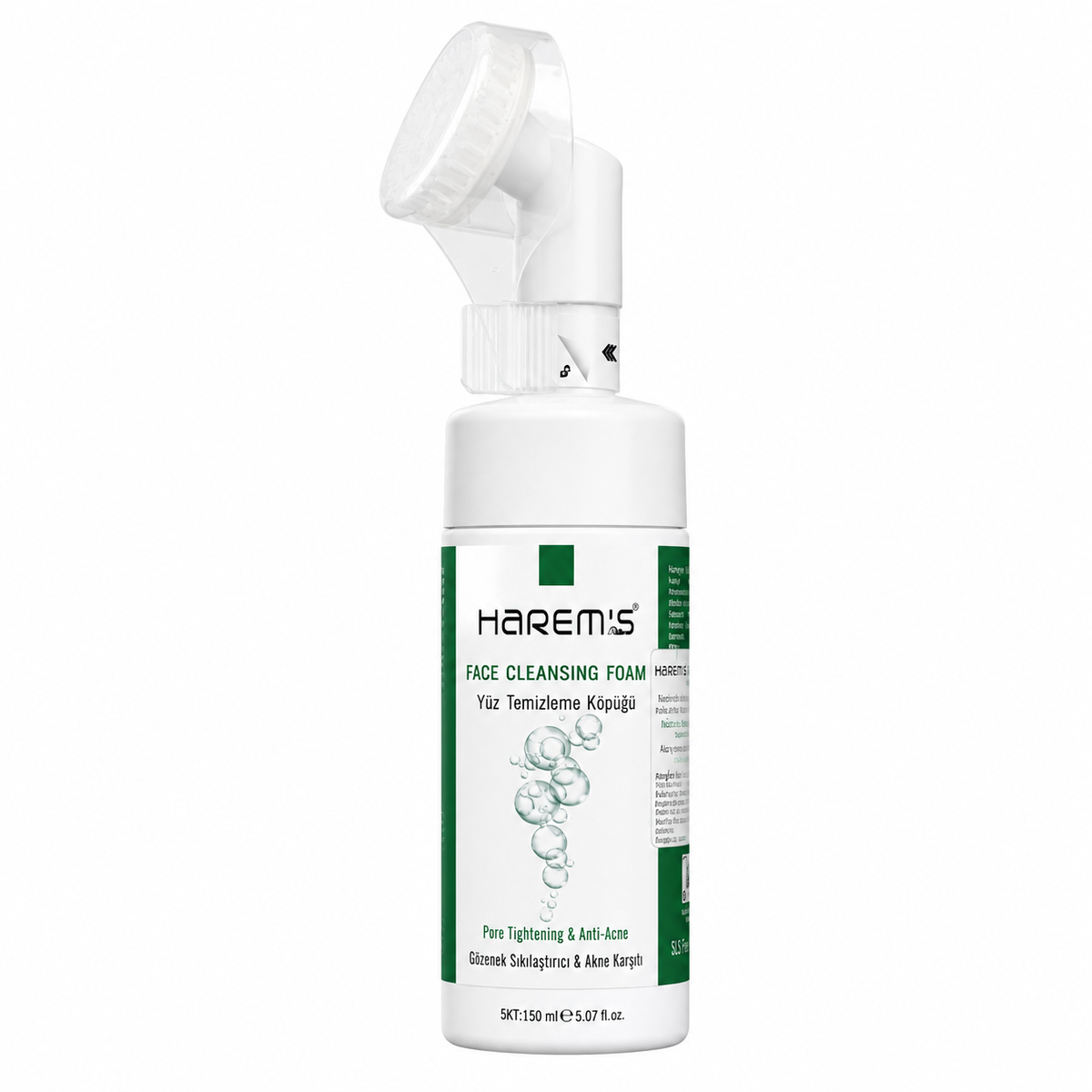 Spumă de curățare facială Harems pentru ten acneic cu extract de arbore de ceai 150ml