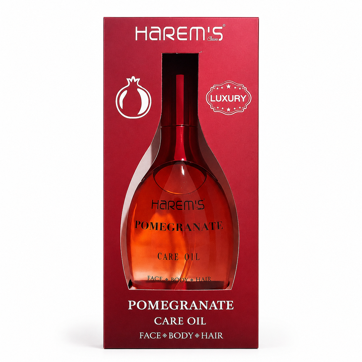 Ulei de îngrijire Harems cu rodie, 130 ml, din Turcia, bogat în antioxidanți pentru regenerarea pielii